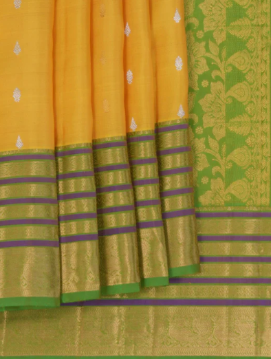 Kanchi Silk saree Yellow